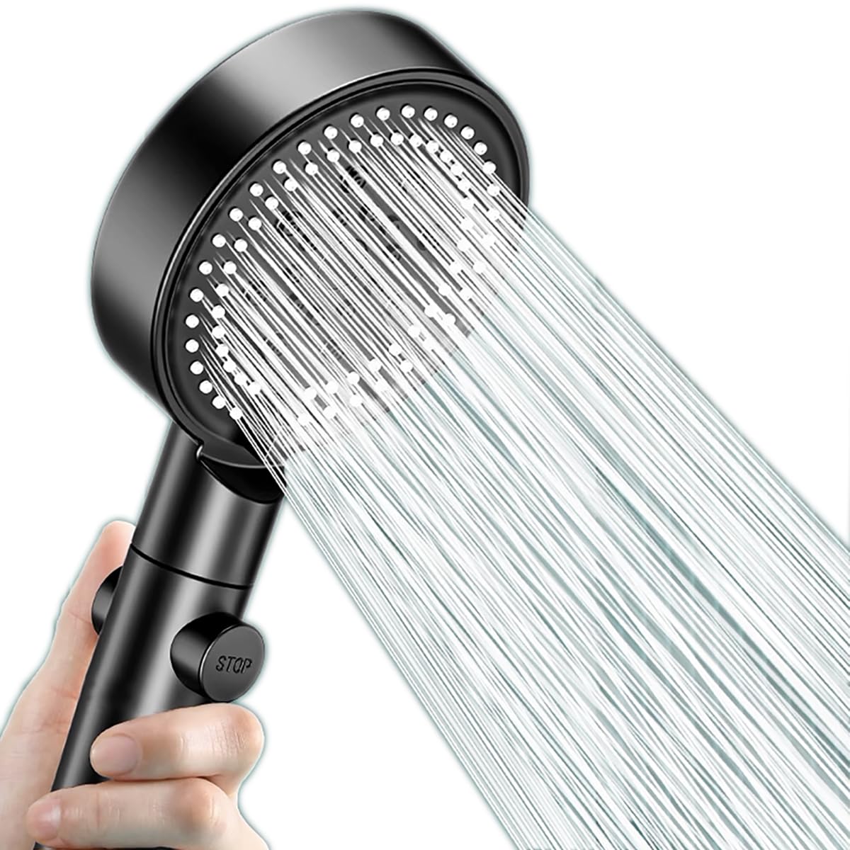 High Pressure Shower Head Handheld - Set Doccia Portatile ad Alta Pressione,